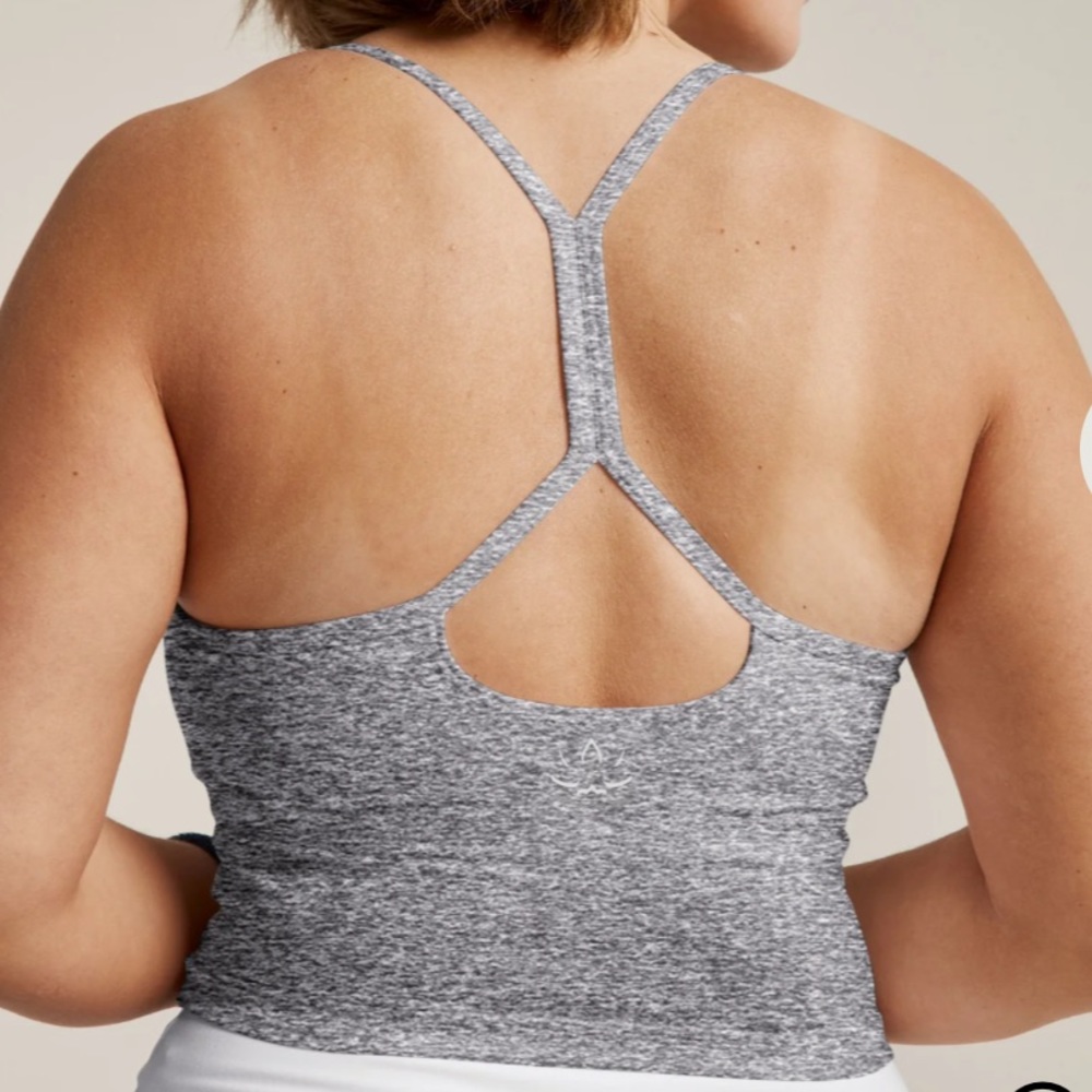 Beyond Yoga Gray Crop Top